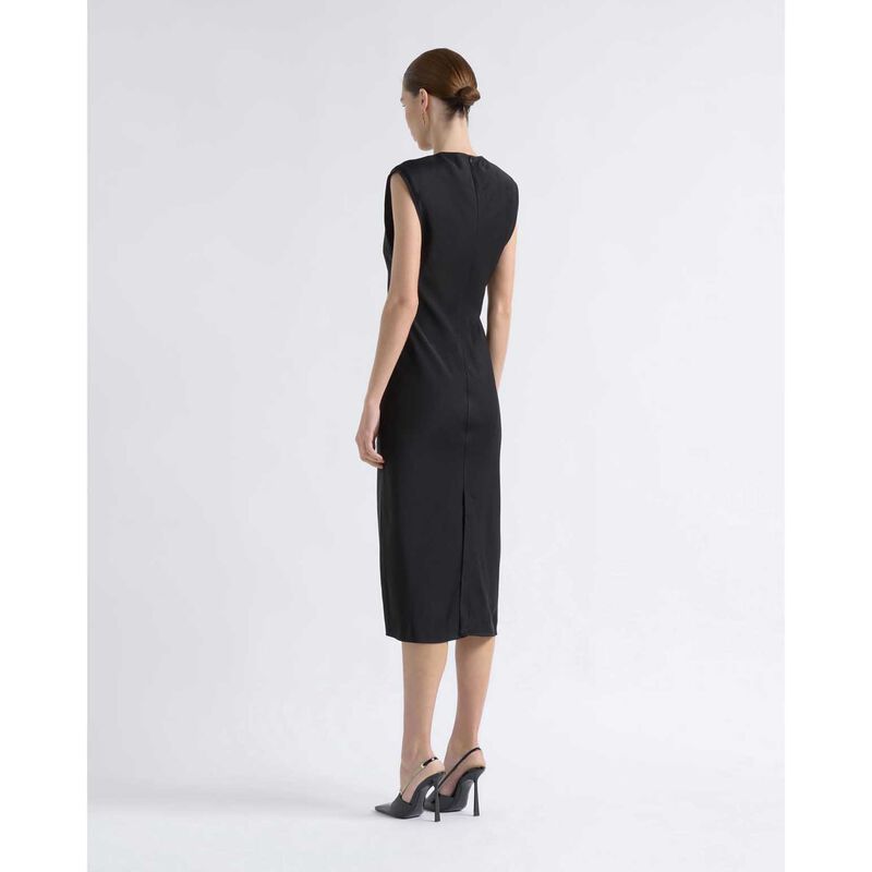 Cue Satin Bias Midi Dress image number 1